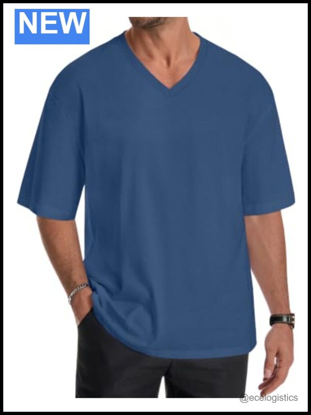 Oversized V-Neck Graphic Tee Casual Short Sleeve Basic T-Shirt